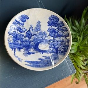 Lakeview hand, plated, saucers, set of two by NASCO